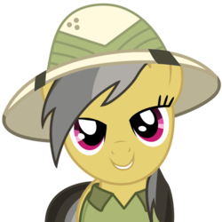 Size: 900x900 | Tagged: dead source, safe, artist:eruvon, daring do, pony, g4, bedroom eyes, love face, simple background, solo, transparent background, vector