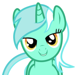 Size: 849x828 | Tagged: dead source, safe, artist:eruvon, lyra heartstrings, pony, g4, bedroom eyes, love face, simple background, solo, transparent background, vector