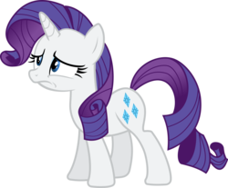 Size: 4000x3308 | Tagged: safe, artist:thorinair, rarity, pony, unicorn, g4, green isn't your color, female, high res, horn, mare, simple background, solo, transparent background, vector, worried