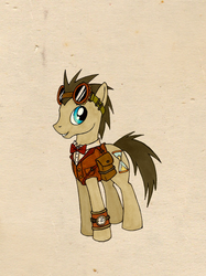 Size: 600x804 | Tagged: safe, artist:foxinshadow, doctor whooves, time turner, earth pony, pony, g4, male, stallion, steampunk