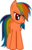 Size: 718x1127 | Tagged: safe, rainbow dash, oc, oc:wob niar, pegasus, pony, turnabout storm, g4, evil twin, simple background, transparent background, vector