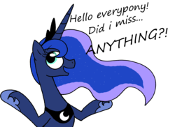 Size: 5489x3989 | Tagged: safe, artist:strangiesleepy, princess luna, pony, g4, female, simple background, solo