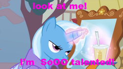 Size: 514x288 | Tagged: safe, artist:sellybbelly411, trixie, g4, image macro, meme