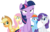 Size: 4207x2702 | Tagged: dead source, safe, artist:dentist73548, applejack, fluttershy, rainbow dash, rarity, twilight sparkle, earth pony, pegasus, pony, unicorn, g4, my little pony: friendship is magic, season 1, swarm of the century, female, lidded eyes, mare, simple background, transparent background, unicorn twilight, vector