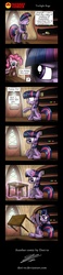 Size: 1227x5320 | Tagged: safe, artist:dori-to, pinkie pie, twilight sparkle, g4, comic, table flip