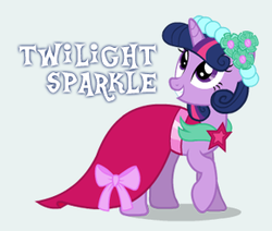 Size: 290x246 | Tagged: safe, twilight sparkle, pony, unicorn, g4, bridesmaid dress, clothes, dress, female, mare, solo, unicorn twilight, wedding