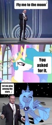 Size: 408x974 | Tagged: safe, princess celestia, princess luna, g4, comic, frank sinatra, song