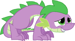 Size: 578x322 | Tagged: safe, artist:starryoak, spike, dragon, g4, male, older, simple background, solo, transparent background