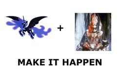 Size: 1008x600 | Tagged: safe, nightmare moon, g4, all caps, doctor who, exploitable meme, make it happen, meme, meta, omega