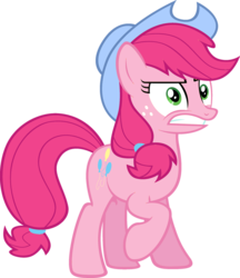 Size: 675x780 | Tagged: safe, artist:pyropig75, applejack, pinkie pie, earth pony, pony, g4, female, mare, palette swap, recolor, simple background, solo, transparent background