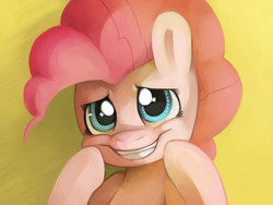 Size: 1133x850 | Tagged: safe, artist:dhui, pinkie pie, earth pony, pony, g4, female, smiling, solo