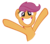 Size: 800x704 | Tagged: safe, artist:haloreplicas, scootaloo, g4, duo, hug, irrational exuberance, simple background, smiling, transparent background, vector