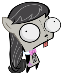 Size: 610x730 | Tagged: safe, octavia melody, earth pony, pony, g4, female, gir, invader zim, simple background, solo, transparent background