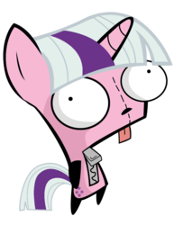 Size: 1000x1233 | Tagged: safe, twilight, g1, gir, invader zim, simple background, solo, transparent background