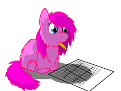 Size: 1005x754 | Tagged: safe, artist:fluffsplosion, pinkie pie, fluffy pony, g4, fluffy pony original art, pinkiefluff, sudoku