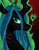 Size: 2550x3300 | Tagged: safe, artist:fauxsquared, queen chrysalis, changeling, changeling queen, g4, female, heart, high res, smiling