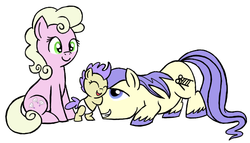 Size: 664x380 | Tagged: safe, artist:darlimondoll, cream puff, millie, shortround, earth pony, pony, shetland pony, g4, baby, baby pony, colored hooves, creambetes, cute, daaaaaaaaaaaw, family, father and child, father and daughter, female, filly, male, mare, milliebetes, millieround, mother and child, mother and daughter, shortbetes, simple background, stallion, trio, white background