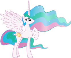 Size: 4909x4039 | Tagged: safe, artist:moongazeponies, princess celestia, alicorn, pony, g4, absurd resolution, female, mare, missing accessory, nudity, simple background, solo, transparent background, vector