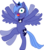 Size: 2500x2810 | Tagged: safe, artist:crunchnugget, princess luna, alicorn, pony, g4, female, flailing, high res, mare, simple background, solo, transparent background, vector