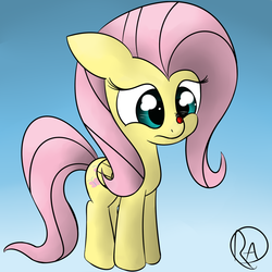 Size: 1280x1280 | Tagged: safe, artist:ratiodaze, fluttershy, ladybug, g4