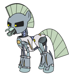 Size: 1236x1308 | Tagged: safe, artist:mortris, aqua teen hunger force, cybernetic ghost of christmas past from the future, ponified