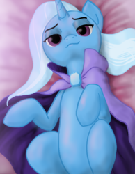 Size: 1203x1547 | Tagged: safe, artist:darkonix, trixie, g4, bellyrubs, on back