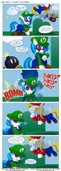 Size: 922x2592 | Tagged: safe, artist:foolyguy, derpy hooves, dj pon-3, vinyl scratch, g4, comic, filly, game derps, parody, super mario