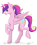 Size: 600x726 | Tagged: safe, artist:lordarlo, princess cadance, alicorn, pony, g4, female, ponytail, solo