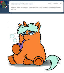 Size: 1399x1597 | Tagged: safe, artist:coalheart, fluffy pony, bubble, bubble pipe, pipe, smarty friend, tumblr