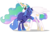 Size: 2800x1800 | Tagged: safe, artist:mixermike622, princess celestia, princess luna, alicorn, pony, g4, come hug me sis, female, hug, jewelry, mare, regalia, royal sisters, s1 luna, siblings, simple background, sisters, transparent background, vector