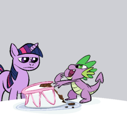 Size: 500x500 | Tagged: safe, artist:atmoatatpart3randomstarwarstitle, spike, twilight sparkle, g4