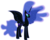 Size: 10830x8570 | Tagged: safe, artist:90sigma, nightmare moon, pony, g4, absurd resolution, female, nudity, simple background, solo, transparent background, vector