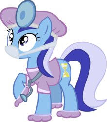 Size: 6963x7914 | Tagged: safe, artist:choopy, minuette, pony, unicorn, g4, absurd resolution, clothes, costume, gloves, mask, nightmare night costume, raised hoof, scrubs (gear), simple background, stethoscope, transparent background, vector