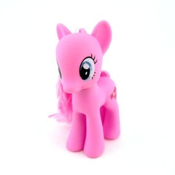 Size: 310x310 | Tagged: safe, pinkie pie, earth pony, pony, g4, bootleg, cutie mark swap, fashion style, irl, photo, solo, toy