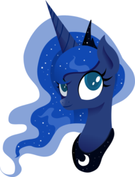 Size: 3000x3925 | Tagged: safe, artist:miketheuser, princess luna, pony, g4, bust, colored pupils, female, high res, simple background, solo