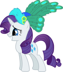 Size: 6001x6887 | Tagged: safe, artist:mowza2k2, rarity, pony, unicorn, g4, absurd resolution, feather, female, hat, mare, simple background, solo, transparent background, vector