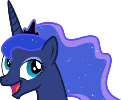 Size: 3000x2444 | Tagged: safe, artist:axemgr, princess luna, pony, g4, awesome face, female, high res, simple background, solo, transparent background, vector
