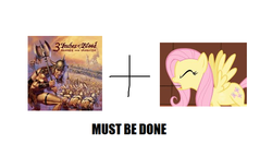 Size: 822x469 | Tagged: safe, fluttershy, g4, 3 inches of blood, cam pipes, exploitable meme, make it happen, meta, metal