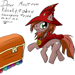 Size: 712x712 | Tagged: safe, artist:snus-kun, discworld, ponified, rincewind, simple background, the luggage, transparent background