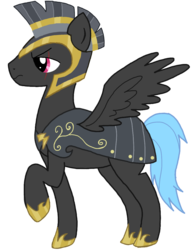 Size: 854x1094 | Tagged: safe, artist:invaderdebz, commander hurricane, pegasus, pony, g4, male, simple background, solo, spread wings, stallion, transparent background, wings