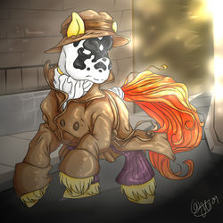 Size: 900x900 | Tagged: safe, dc comics, ponified, rorschach, watchmen