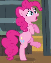 Size: 369x450 | Tagged: safe, screencap, pinkie pie, earth pony, pony, g4, season 2, the last roundup, animated, cropped, desperation, female, fetish fuel, gif, need to pee, omorashi, outhouse, potty dance, potty emergency, potty time, trotting, trotting in place
