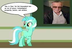 Size: 887x600 | Tagged: safe, lyra heartstrings, g4, chalkboard, heartwarming in hindsight, human studies101 with lyra, lyra got it right, meme, photo, stan lee, truth