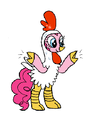 Size: 331x448 | Tagged: safe, artist:kturtle, pinkie pie, earth pony, pony, g4, animal costume, animated, bipedal, chicken dance, chicken pie, chicken suit, chinese new year, clothes, costume, dancing, female, solo