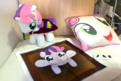 Size: 1080x720 | Tagged: artist needed, safe, sweetie belle, g4, collection, irl, photo, plushie