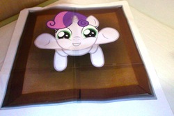 Size: 1080x720 | Tagged: safe, sweetie belle, pony, g4, female, hug request, photo, solo