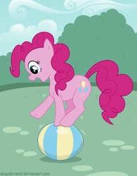 Size: 867x1111 | Tagged: safe, artist:snigelkrantz, pinkie pie, g4, ball