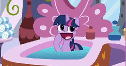 Size: 632x334 | Tagged: safe, twilight sparkle, g4, awesome, bath, gif, meme, non-animated gif