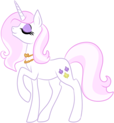 Size: 413x445 | Tagged: safe, artist:lulubell, fleur-de-lis, pony, g4, female, necklace, raised hoof, simple background, solo, transparent background