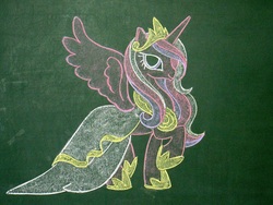 Size: 1152x867 | Tagged: safe, artist:azdaracylius, princess cadance, g4, chalk, chalk drawing, traditional art